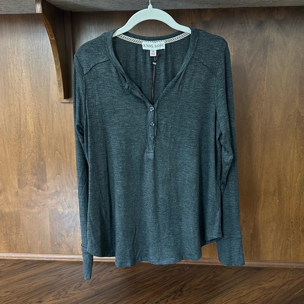 Knox Rose Long Sleeve Henley